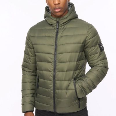 VESTE DOUDOUNE CROSSHATCH HOMME OLIVE